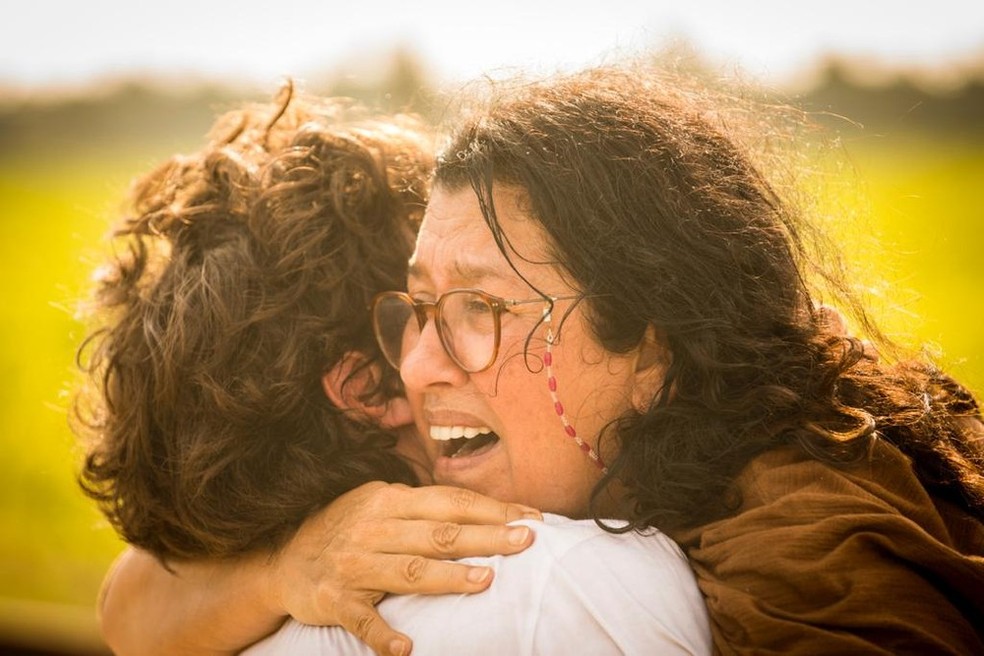 Cena mostra reencontro de Lurdes com o filho Domenico em 'Amor de Me'  Foto: Joo Cotta/Globo