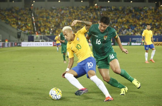 Neymar Brasil x Bolívia (Foto: Alexandre Lago/GloboEsporte.com)