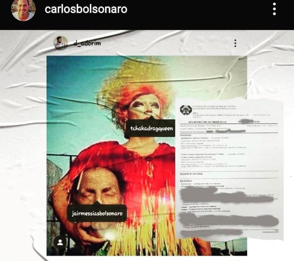 Policia Indicia Artista Por Foto Com Cabeca Do Presidente Apos Pedido De Carlos Bolsonaro Rio De Janeiro G1