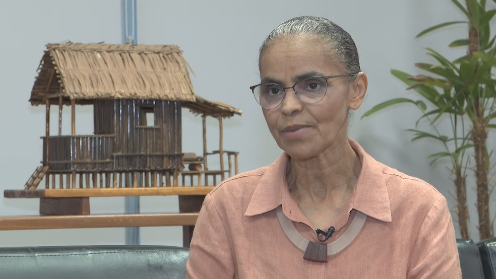 Marina Silva comenta dados do Inpe sobre desmatamento na Amazônia Legal — Foto: Reprodução