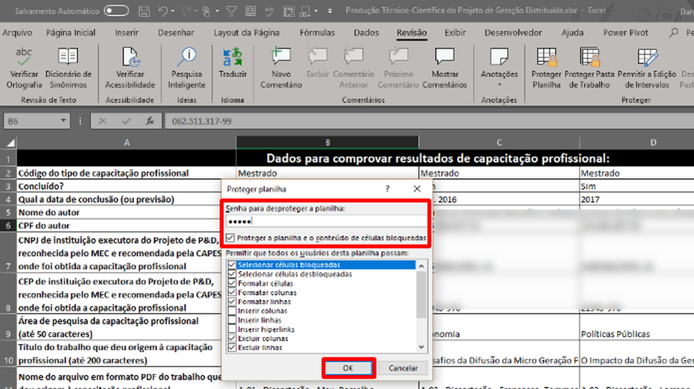 Como colocar senha no excel para proteger dados ou planilhas inteiras