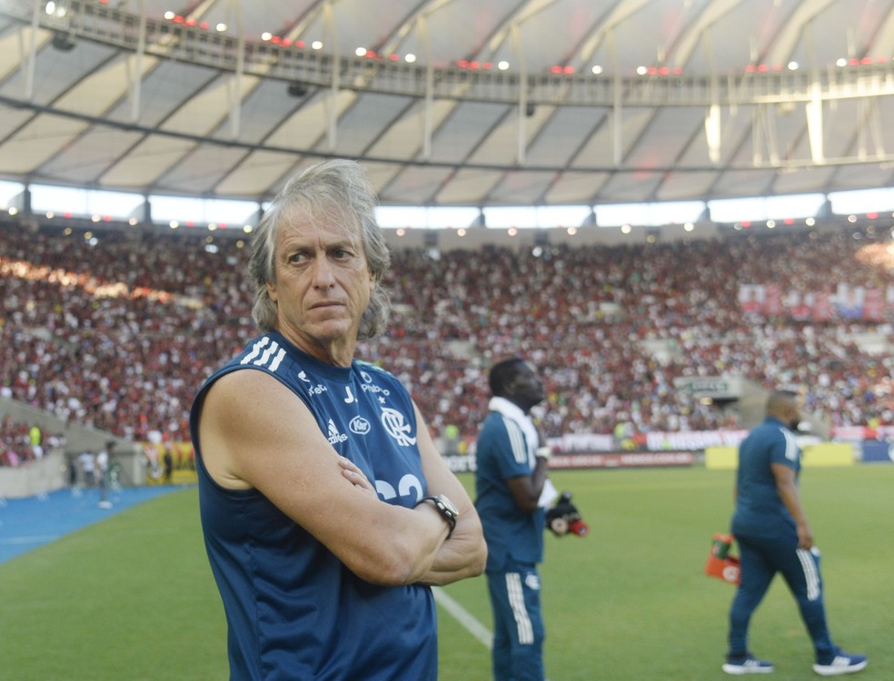 Jorge Jesus, técnico do Flamengo — Foto: André Durão