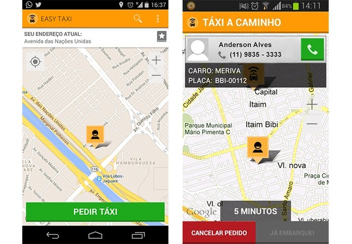 Aplicativo Easy Taxi (Foto: Divulgação/Play Store) 