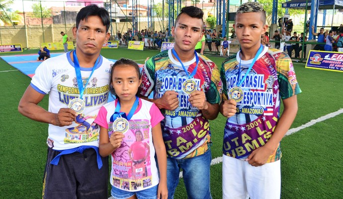 Família de atletas foi campeã em diferentes categorias da Copa (Foto: Emanuel Mendes/Divulgação)