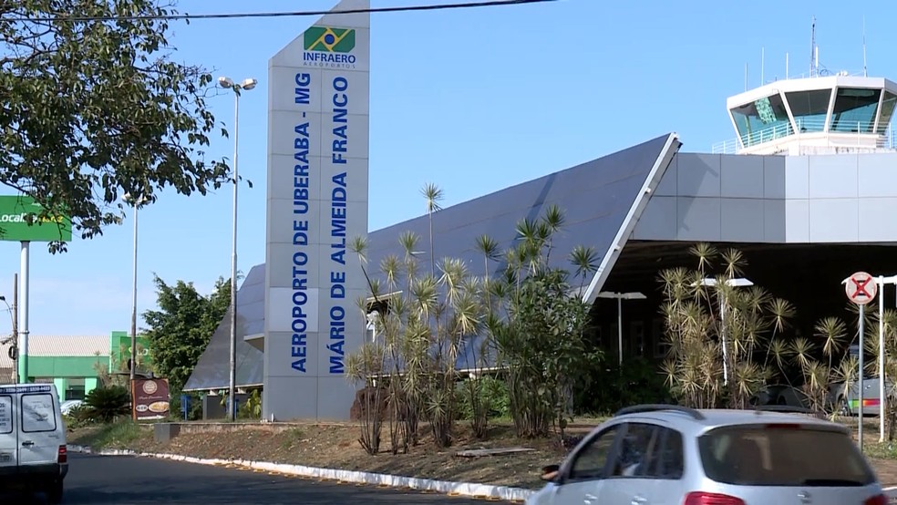 Aeroporto Mário de Almeida Franco Uberaba — Foto: Reprodução/TV Integração