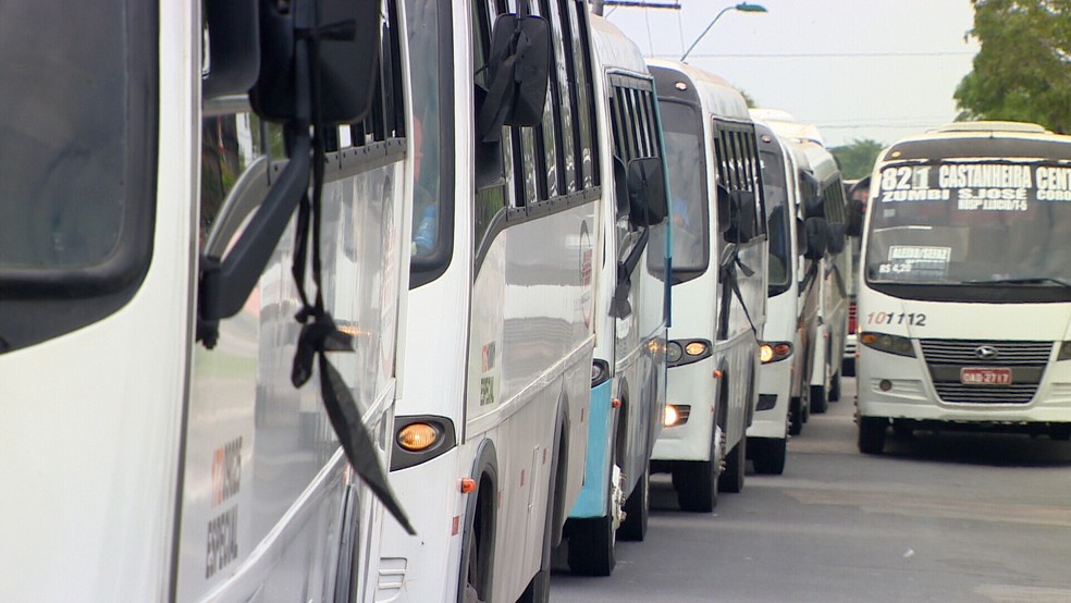 Micro ônibus Fazem Carreata Para Homenagear Motorista Morto Durante