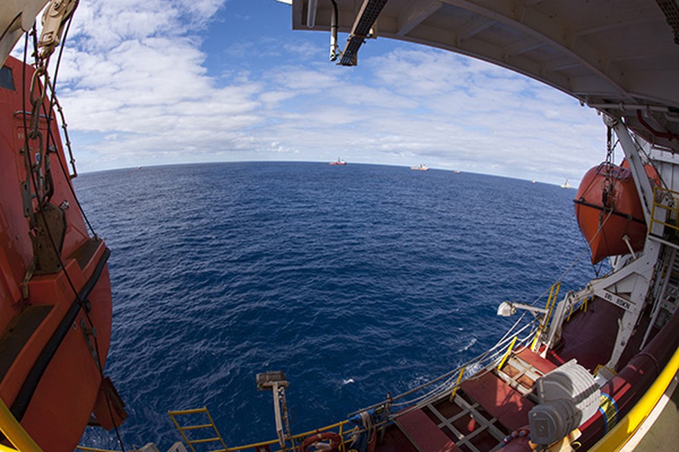 Campo de Lapa, no pré-sal da Bacia de Santos (Foto: Divulgação/Petrobras)