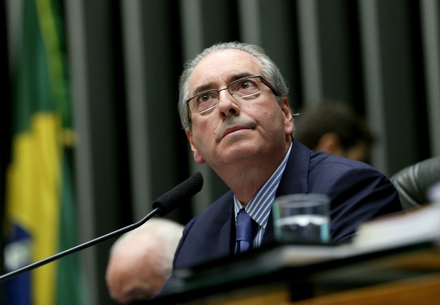 O presidente da Câmara dos Deputados, Eduardo Cunha (PMDB-RJ), preside a sessão plenária do dia (Foto: Wilson Dias/Agência Brasil)