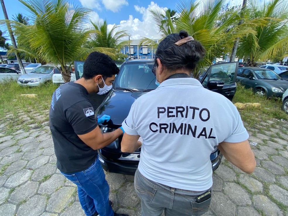 Vanja Coelho  responsvel pela percia no carro do homem que atropelou advogada no Recife  Foto: Luisi Marques/TV Globo