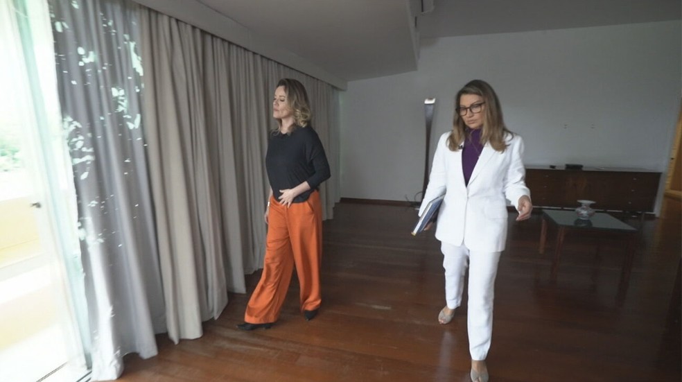 Janja convidou a GloboNews para visitar o Palcio da Alvorada, residncia do presidente Lula  Foto: Reproduo/GloboNews