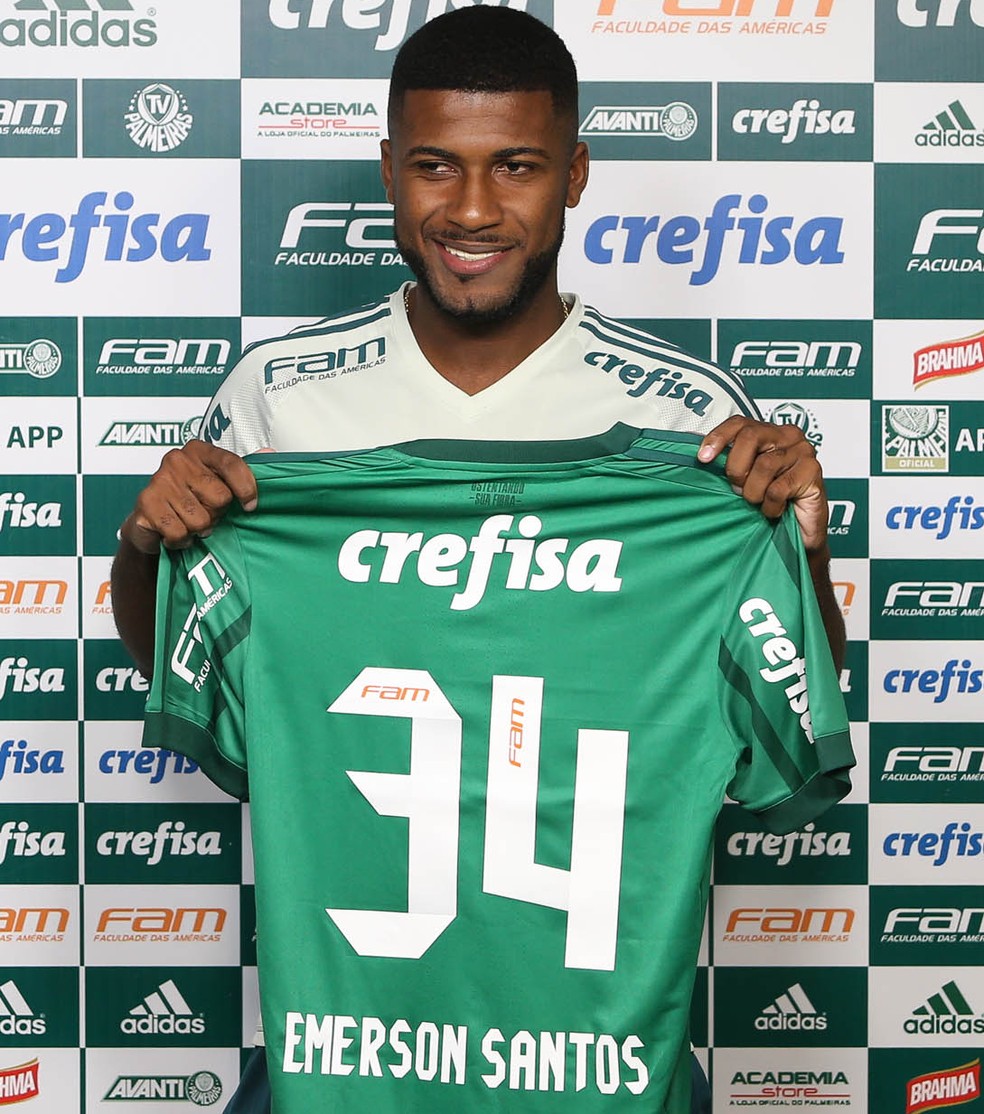 Emerson Santos não foi inscrito no Campeonato Paulista (Foto: Cesar Geco/Palmeiras)