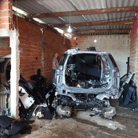 Carro encontrado foi achado em São Paulo — Foto: Polícia Militar/Divulgação