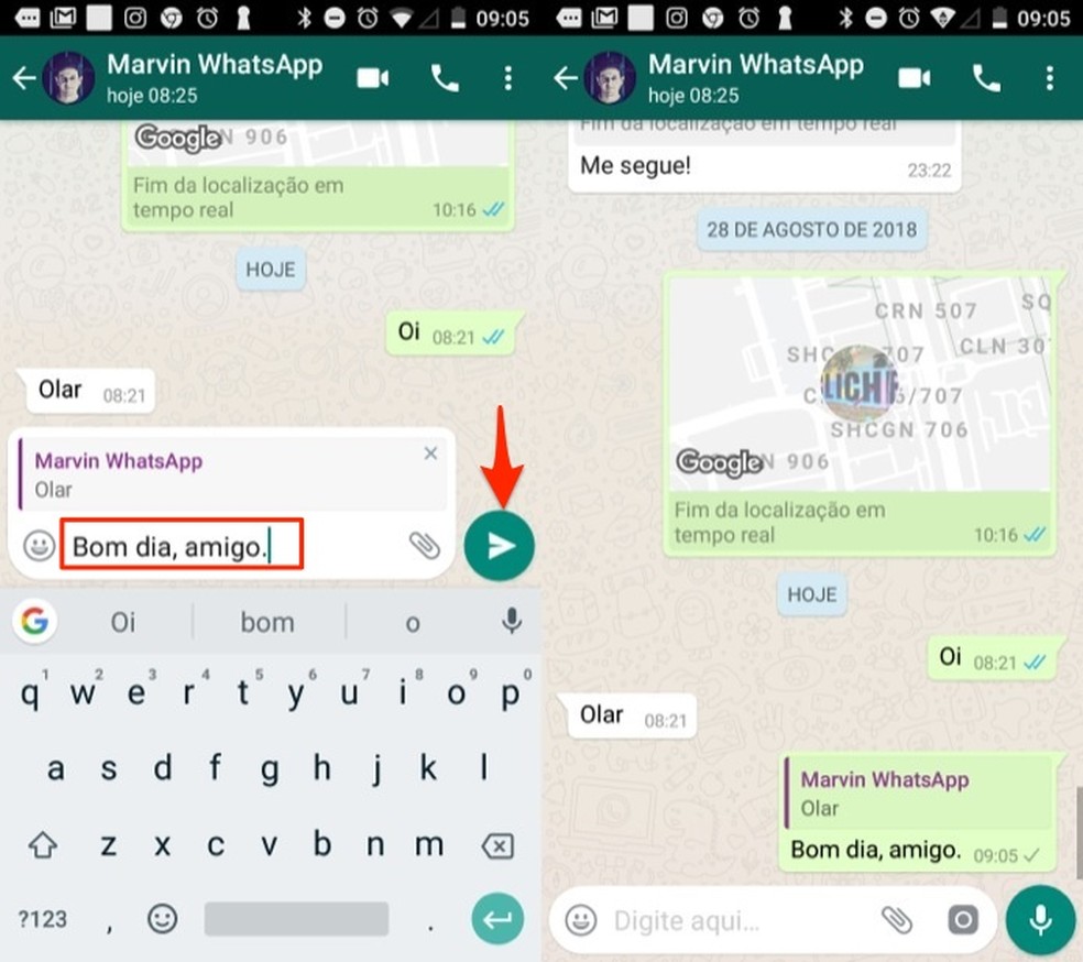 WhatsApp para Android como usar a citação fácil de mensagens Redes