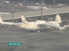 Maior avião do mundo tem decolagem adiada em Cumbica