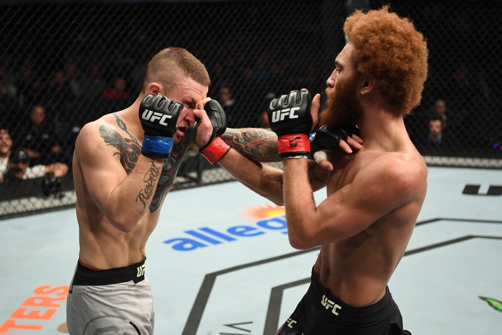 Luis PeÃ±a bateu Steven Peterson com autoridade â?? Foto: Getty Images