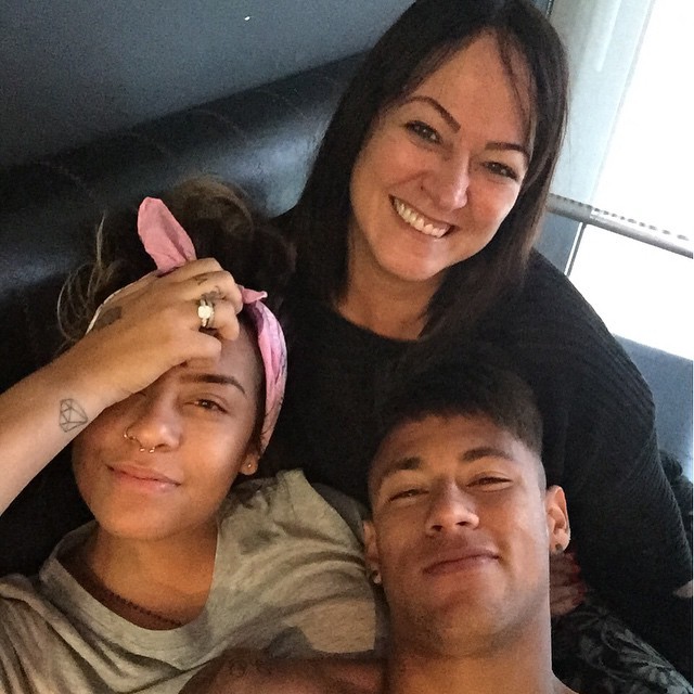 Neymar, Rafaella e Nadine (Foto: Reprodução/Instagram)