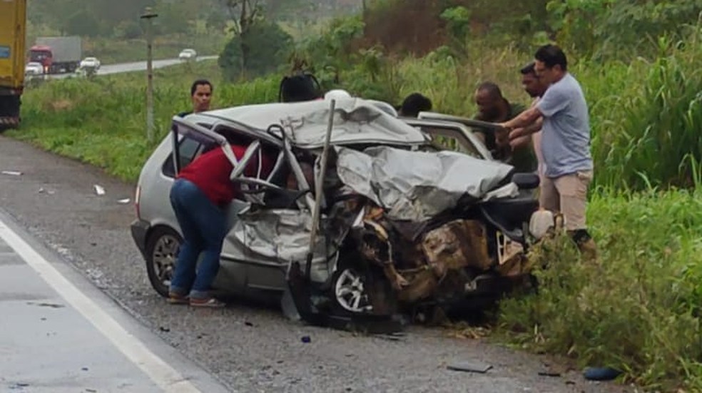 Três pessoas morrem e uma fica ferida em acidente no interior da Bahia — Foto: Divulgação/Redes Sociais 