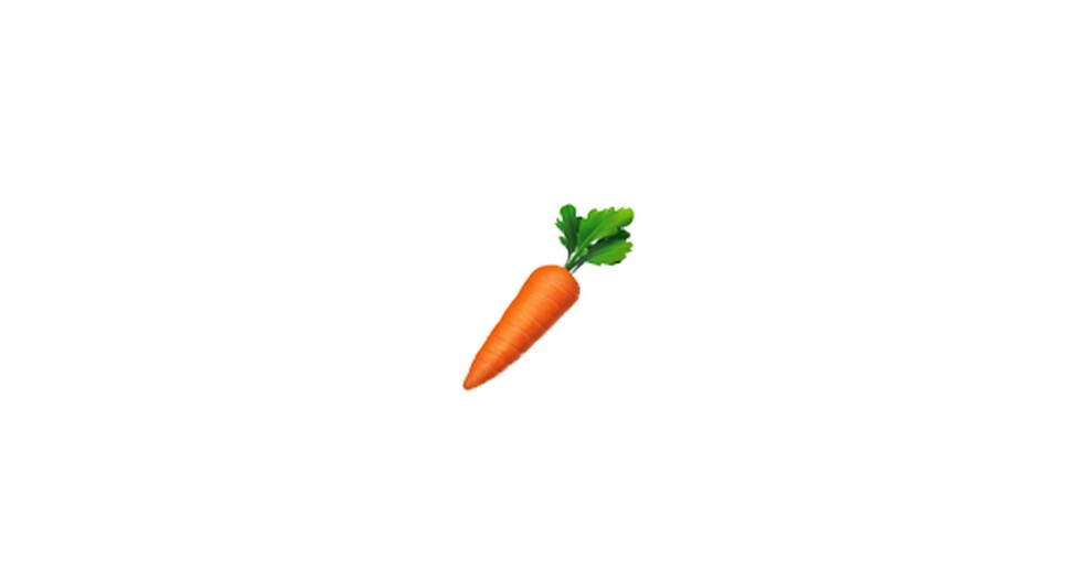 Emoji de cenoura  Foto: Reproduo/Emojipedia