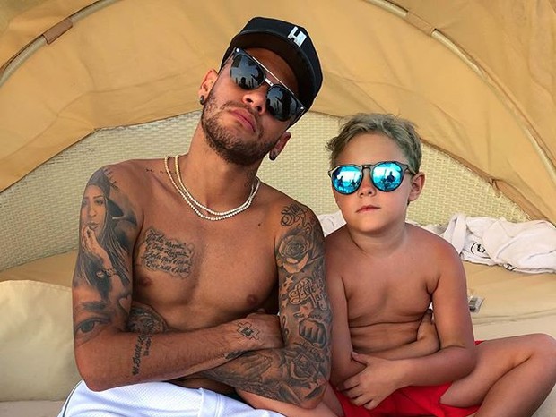 Neymar e o filho, Davi Lucca, 6 (Foto: Reprodução/Instagram)