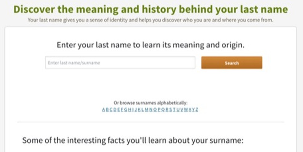 Tutorial mostra como usar o site Ancestry para descobrir a origem de sobrenomes — Foto: Reprodução/Marvin Costa