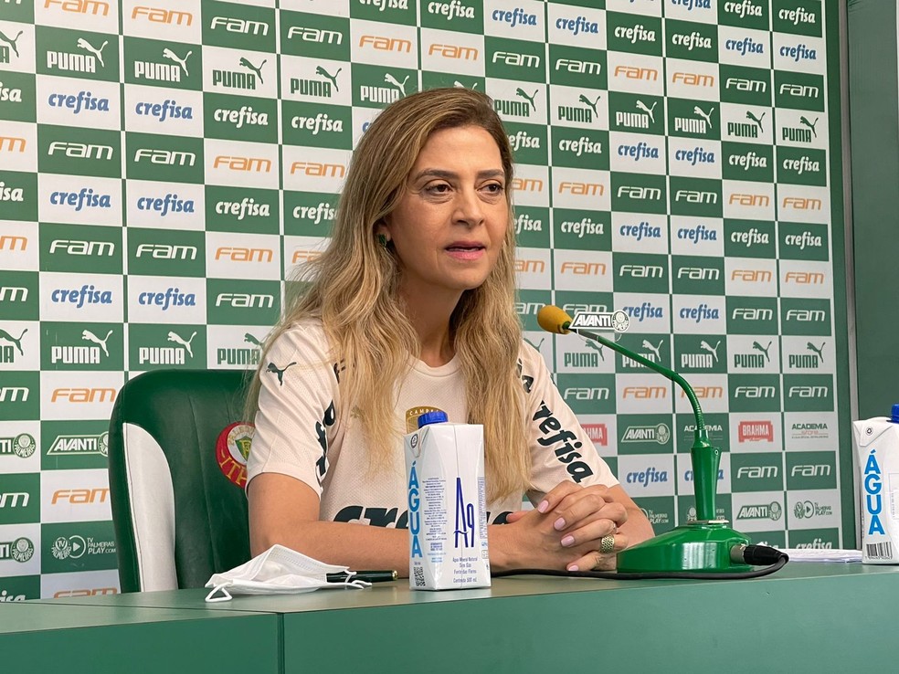 Leila Pereira, presidente do Palmeiras  Foto: Thiago Ferri