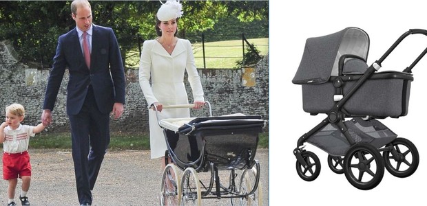 Desde a rainha Elizabeth, o modelo de carrinho usado pelos bebês é o clássico (Foto: Reprodução)
