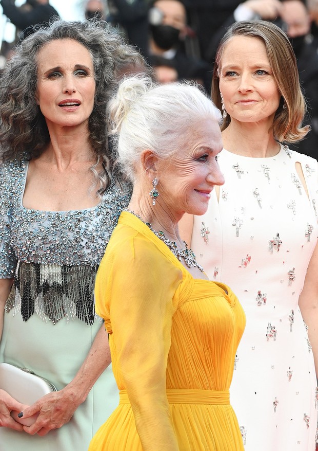 Cabelos Grisalhos são tendência em Cannes (Foto: Divulgação/ Getty Images)