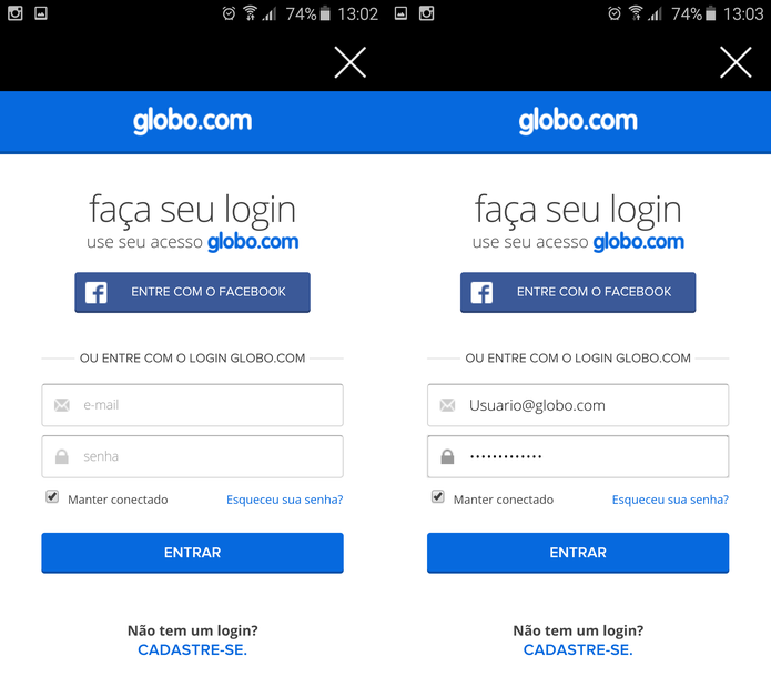 Aplicativo Globo Play funciona no iOS e Android (Foto: Reprodução/TechTudo)