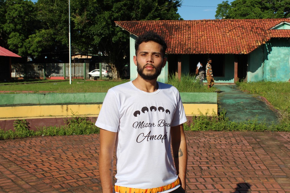 Rodrigo da Rocha, participante do concurso Mister Black Amapá 2021 — Foto: Victor Vidigal/G1