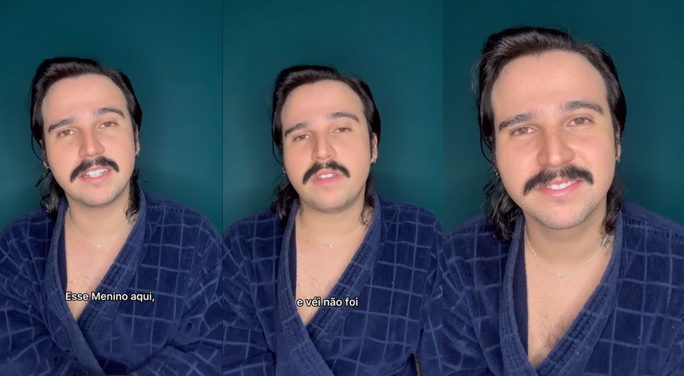Esse Menino, da 'pifaizer', anuncia 'f&eacute;rias, sem tempo certo de acabar' &mdash; Foto: Reprodu&ccedil;&atilde;o/Instagram