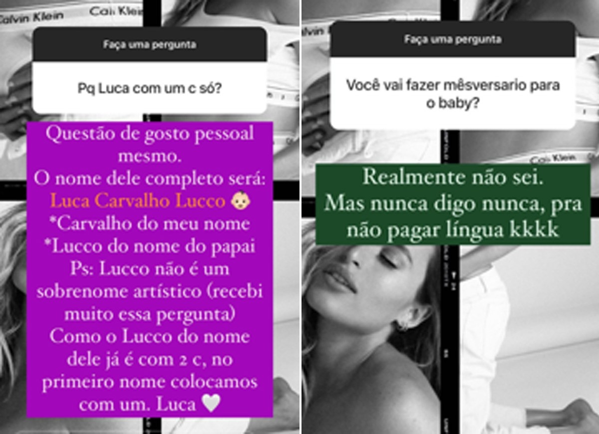Lorena Carvalho responde internautas (Foto: Reprodução/Instagram)