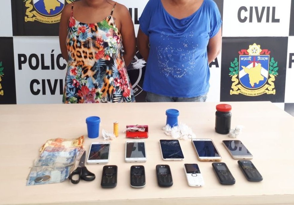 Polícia Civil informou que mãe e filha são integrantes de uma facção criminosa (Foto: Polícia Civil/Divulgação)