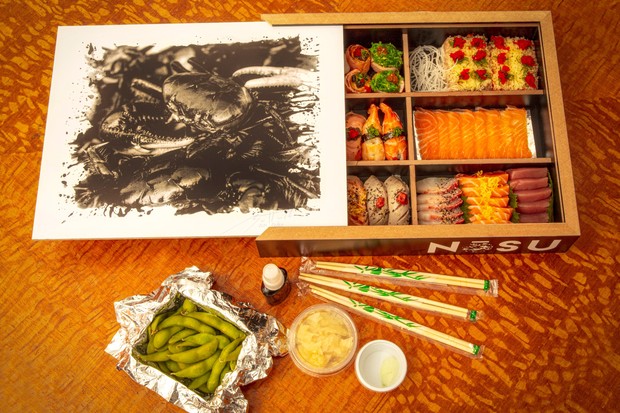 Caixa colecionável do restaurante japonês Nosu (Foto: Angelo Pastorello)