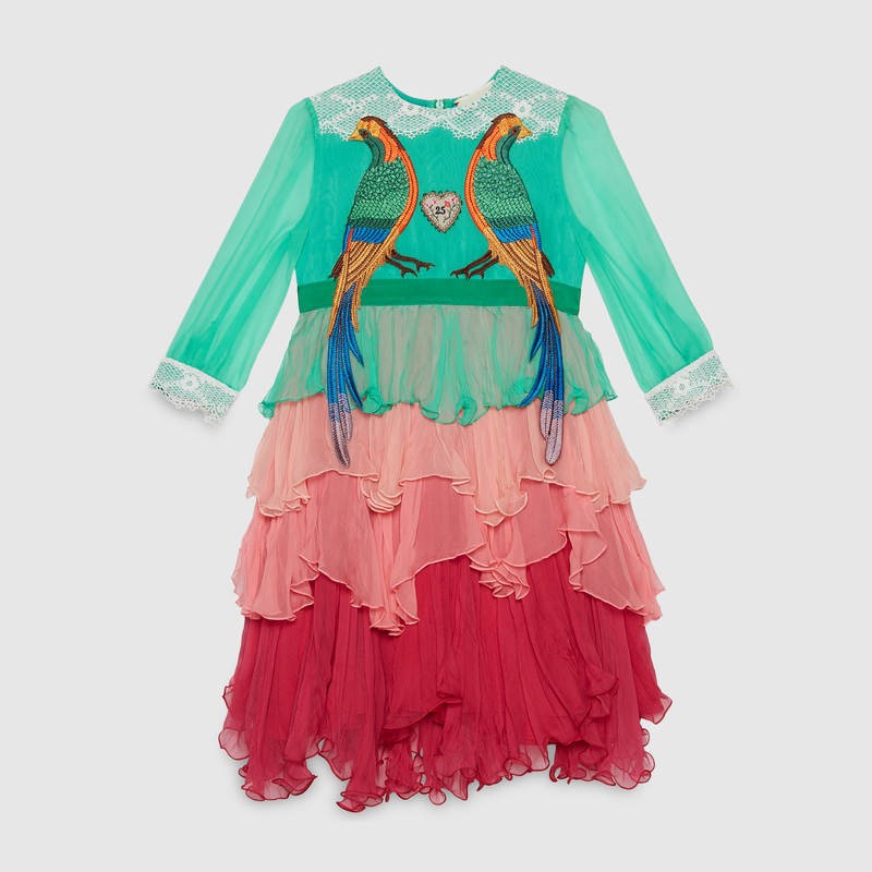Children's silk dress with birds (US$995) (Foto: Reprodução)