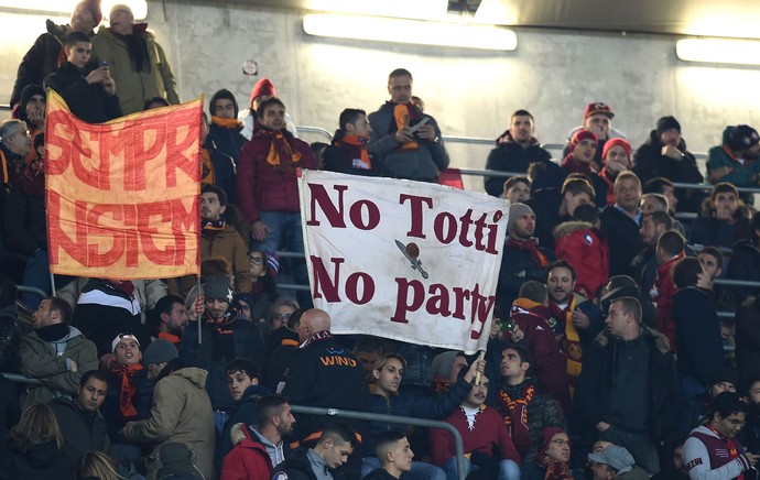 cartaz, Totti Bayern de Munique x Roma (Foto: Getty Images)