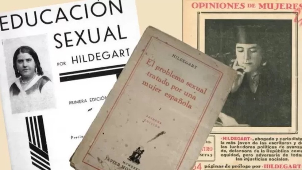 Livros de Hildergart — Foto: BBC