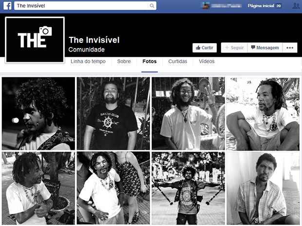 THE Invisível - Perfil Facebook (Foto: Rede Social)