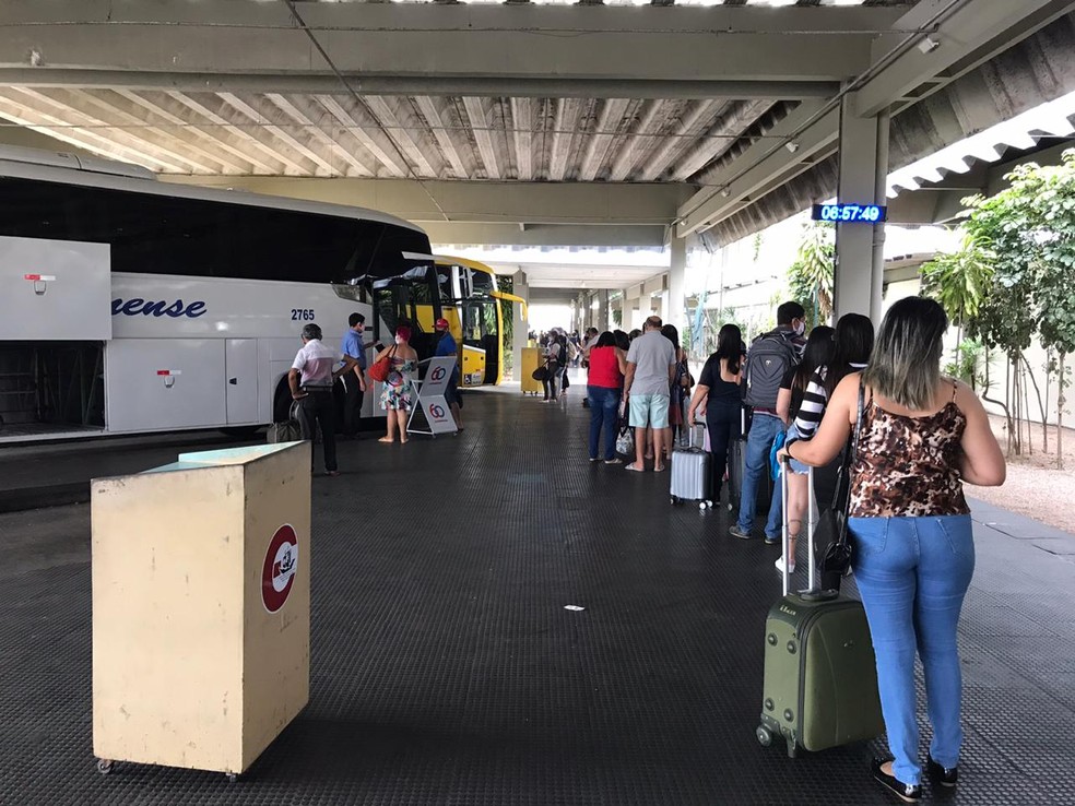 Movimentação esperada para este fim de semana representa apenas 45% do que foi registrado no mesmo período de 2019.  — Foto: Ayrton Freire/Inter TV Cabugi