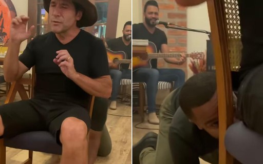 Rodrigo Bocardi filma Daniel sendo jurado de "The Voice" entre amigos