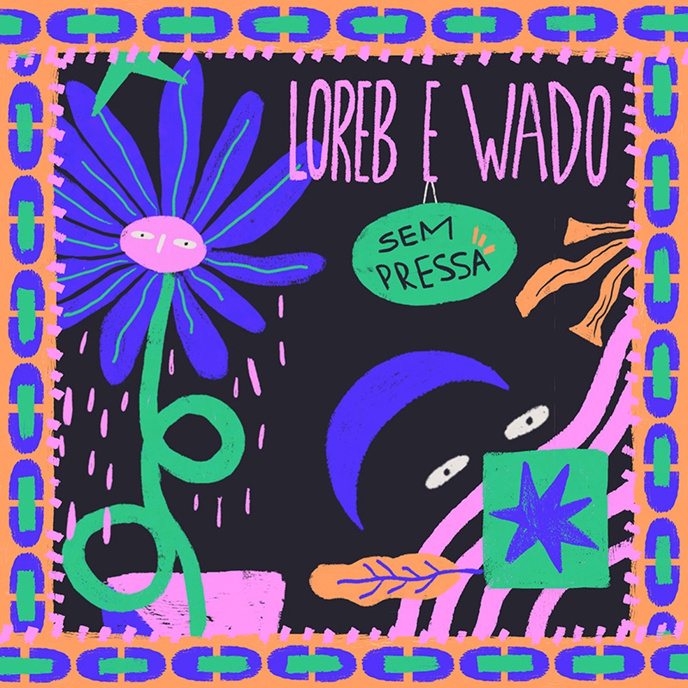 Capa do single 'Sem pressa', de LoreB com Wado — Foto: Divulgação