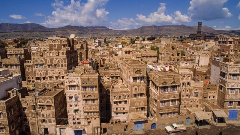 A cidade antiga de Saná. (Foto: Getty Images via BBC News)