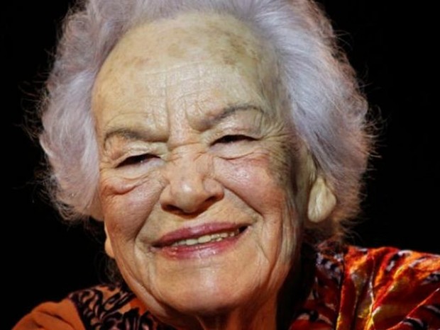 A atriz Germana Tânger, de 98 anos (Foto: Amigos de Monserrate)
