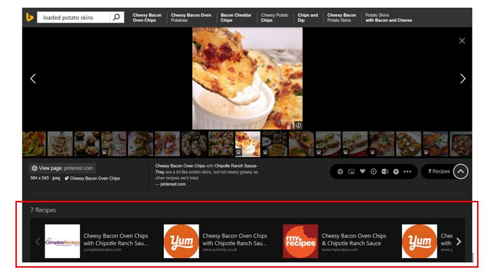 Bing imagens lança ferramenta para adicionar sites de receitas (Foto: Divulgação/Bing)