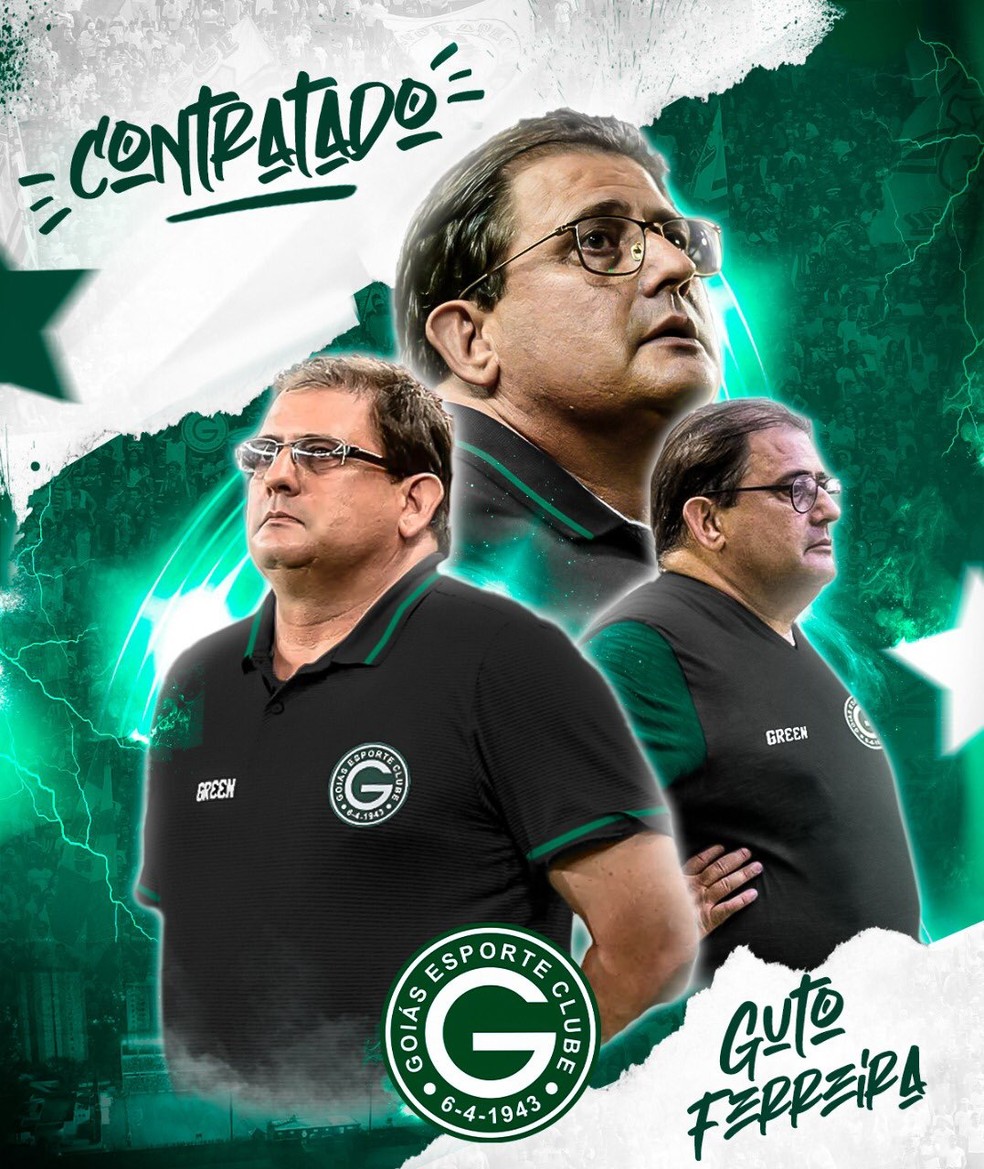 Guto Ferreira  o novo treinador do Gois  Foto: Comunicao/Gois E.C.