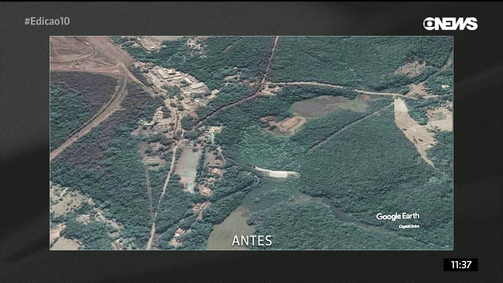Imagens De Satelite Mostram Antes E Depois Do Rompimento Da Barragem Em Brumadinho Minas Gerais G1