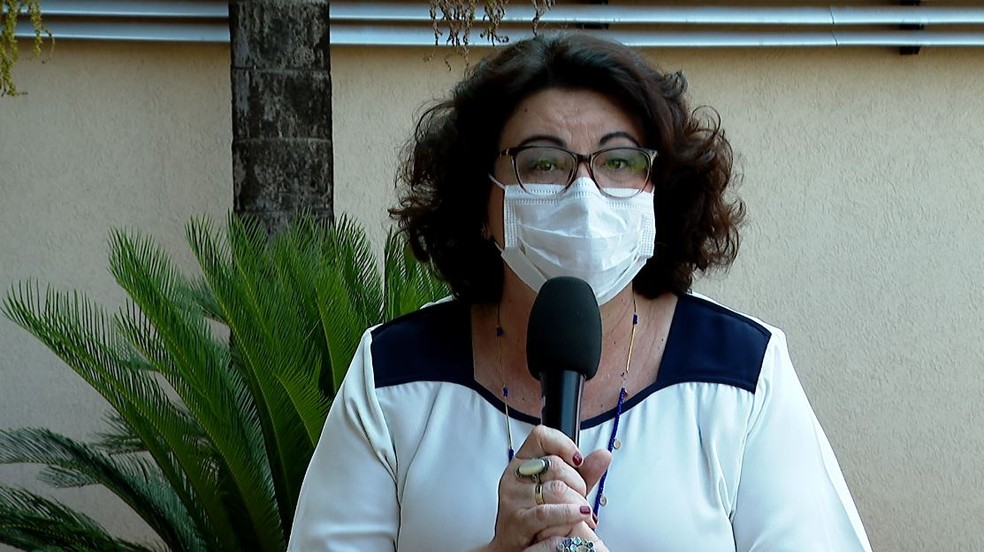 Cris Bezerra, candidata do MDB à Prefeitura de Ribeirão Preto (SP) — Foto: Reprodução / EPTV