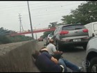 Vídeo mostra pânico entre motoristas em tiroteio na Linha Vermelha, no Rio