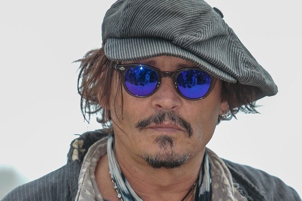 O ator Johnny Depp em Barcelona, durante evento de lançamento de Minamata (2021), durante a quinta edição do Barcelona Film Festival (Foto: Getty Images)