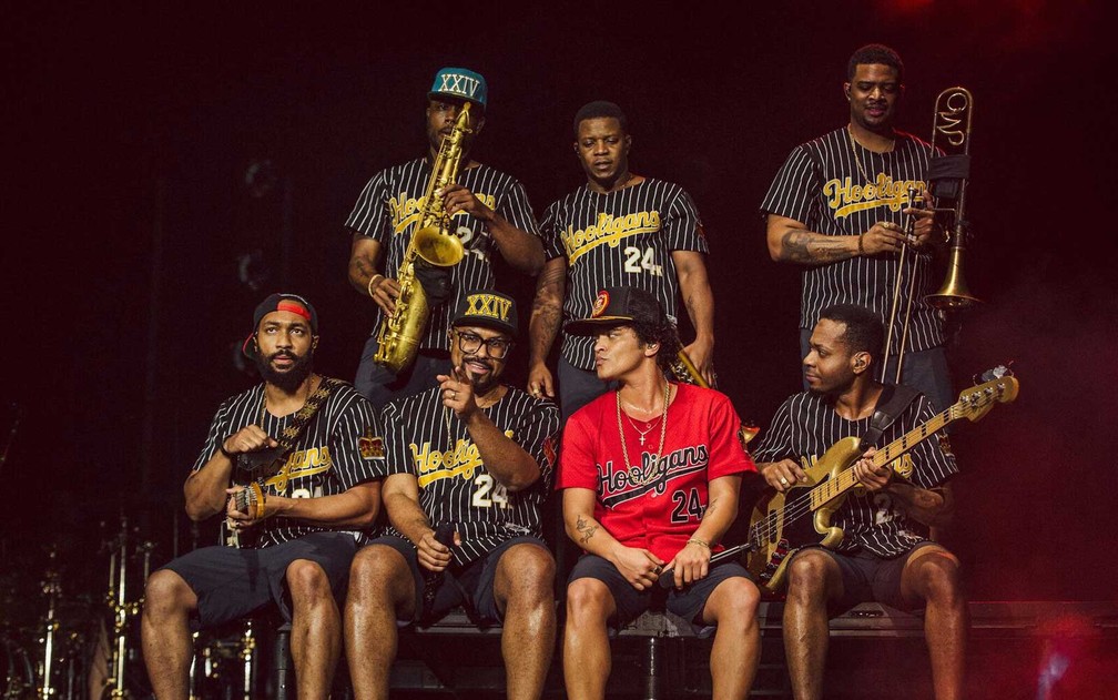 Bruno Mars canta em São Paulo (Foto: Florent Dechard/Divulgação)
