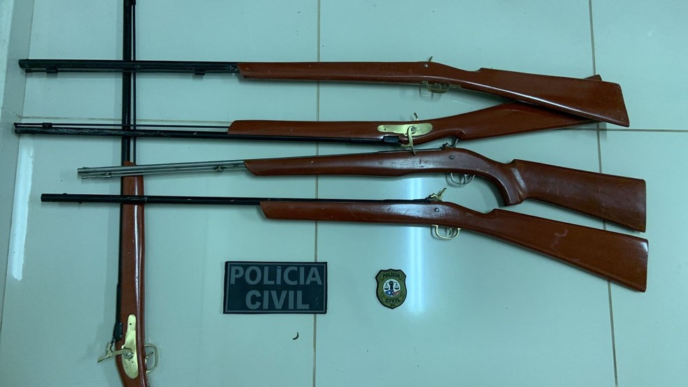 Polícia fecha comércio ilegal de arma de fogo em Vitória do Mearim — Foto: Divulgação/Polícia Civil